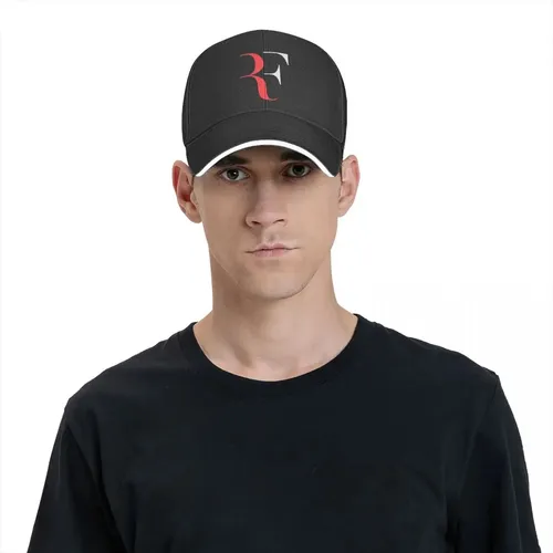 Gorra De Béisbol Con Estampado De Logotipo De Roger Federer