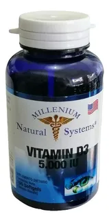 Vitamina D3 5000iu Por 100 Cápsulas - Unidad a $290