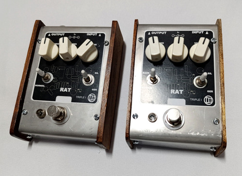 Pedal Distorsión Rat Clon True Bypass Color Negro