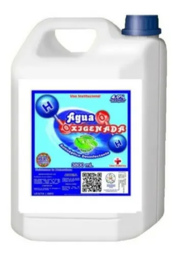 Agua Oxigenada Al 4% Galón 3.800 Ml (p - L A $8750