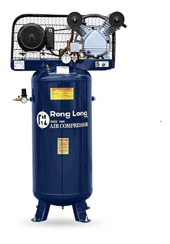 Compresor 2 Hp 120 Lt 110/220 Monofasico Rong Long Rl-20-120