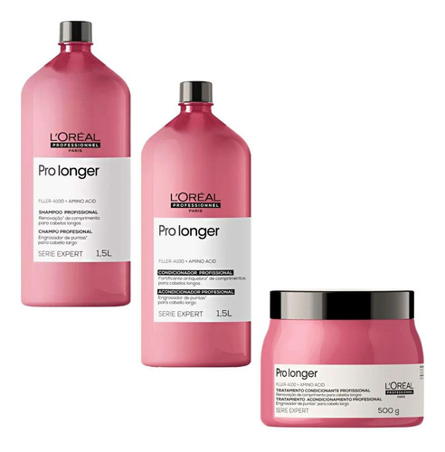 Kit Profissional Shampoo E Condicionador 1,5 L E Máscara