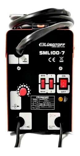 Soldadora Lüsqtoff Flux SML100-7 naranja y negra 50Hz 220V