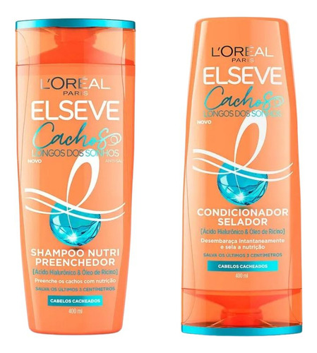 Kit Elseve Cachos Dos Sonhos 1 Cond 400ml + 1 Sh 400ml