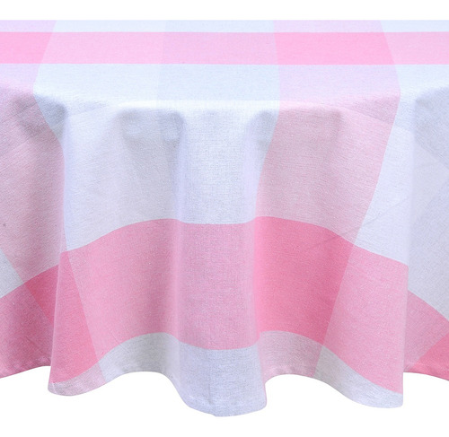 Mantel Redondo Tartán Liso180 Cm