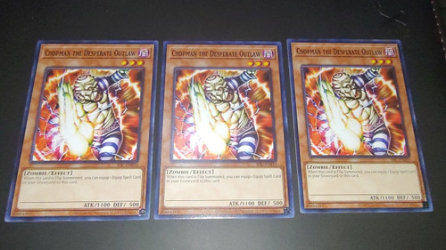 Yugioh! Chopman The Desperate Outlaw Común X3 Ioc-en010 25th