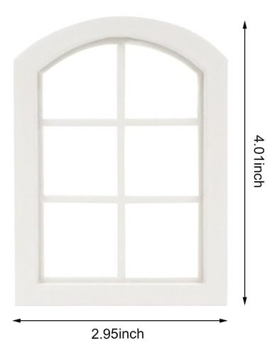 Windows De Casa De Muñecas 1: 12 Escala Marco De Ventana De