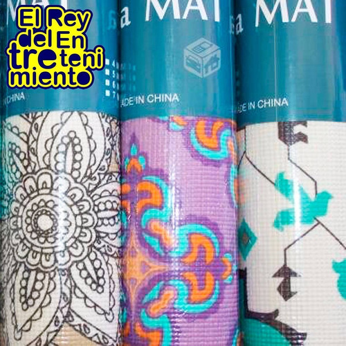 Colchoneta Yogamat Estampada Pilates, Yoga, Fitness - El Rey