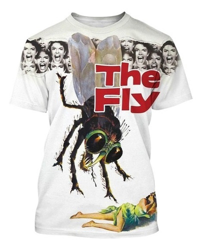 Playera Con Estampado 3d The Fly De Horror Movie Con Estampa