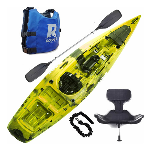 Kayak Rocker Wave Fishing Butaca Chaleco Remo Pita Pesca