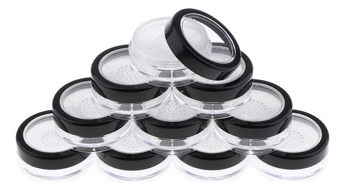 . 10x Caja Forma Forma Polvo For Maquillaje, Tamaño