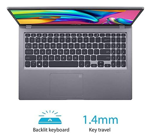 Laptop Asus VivoBook 15, 15.6" FHD Touchscreen, Intel i3, 12GB RAM, 512GB SSD, Gris.