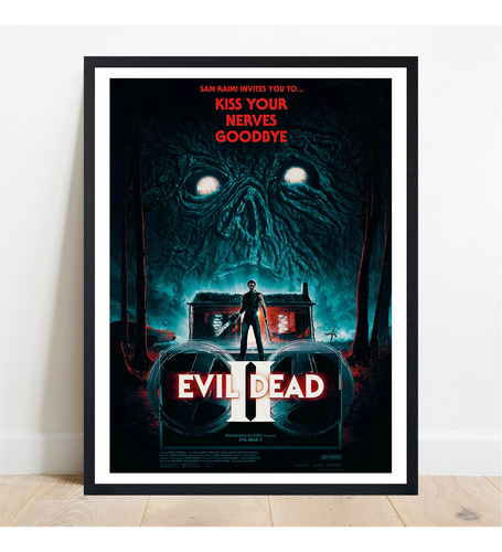 Cuadro Evil Dead Ash Sam Raimi Bruce Campbell Varios Modelos Negro Negro