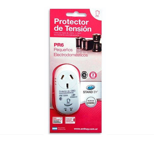 Protector De Tension Enchufable Electrodomesticos 2200w C