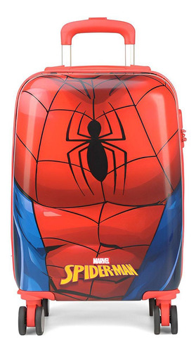 Mala De Viagem Spider Man Pequena - Vermelho