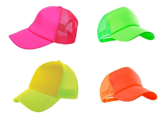 X 12 Gorra Visera Cap Fluo Fluor Sublimar