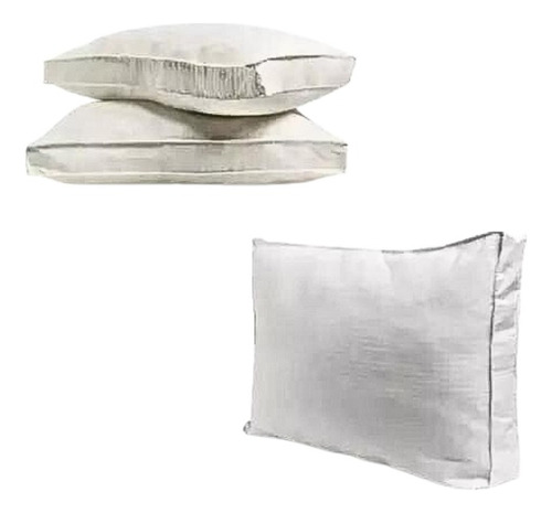 Set X3 Almohadas Aldeana Premium Con Fuelle 50x70cm 