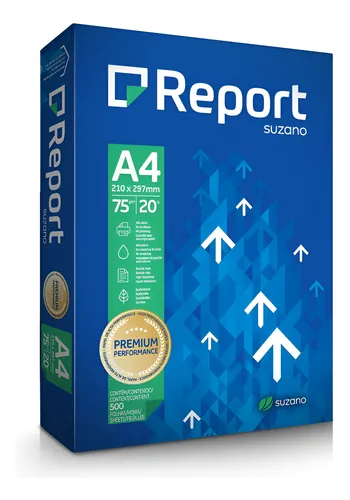 Papel A4 Sulfite Cor Branco 75g 500 Folhas Premium Resma