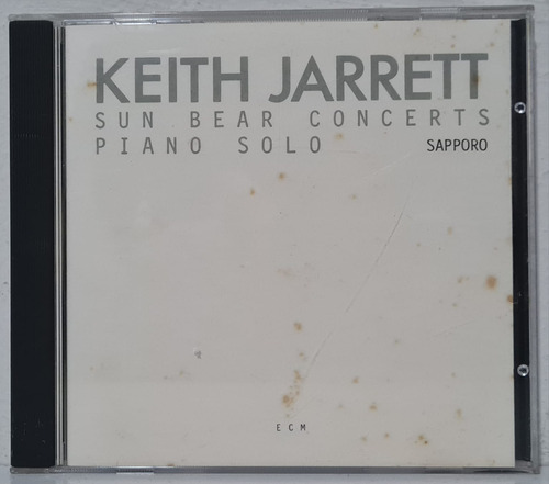 Cd Keith Jarrett - Sun Bear Concerts - Piano Solo Sapporo  