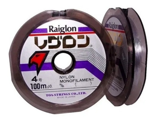 Tanza Nylon Monofilamento Raiglon X 100m // Made In Japan