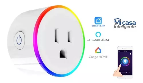 Tomacorriente Smart Life Socket Wifi Luz RGB Alexa Google - Mi casa  inteligente