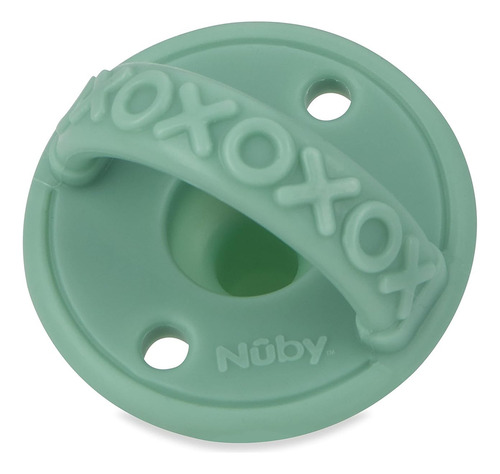 Nuby Paquete De 2 Chupetes De Silicona Con Tetina En Forma D