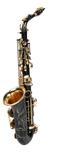 Saxofón Alto En E, Tubo De Doblado Plano, Latón Y