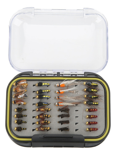 Kit De Señuelos De Pesca, 64 Unidades, Moscas, De Acero Inox