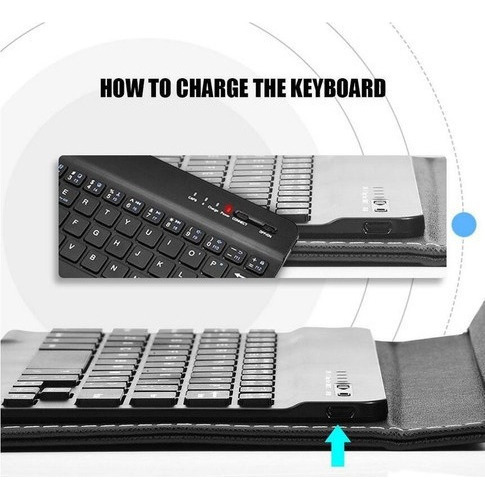 2024 Funda De Piel Sintética For Teclado (para Android,