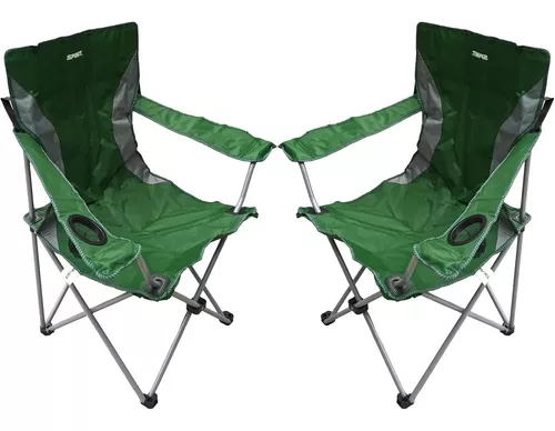 2 Sillas Director Plegables Con Bolso Camping