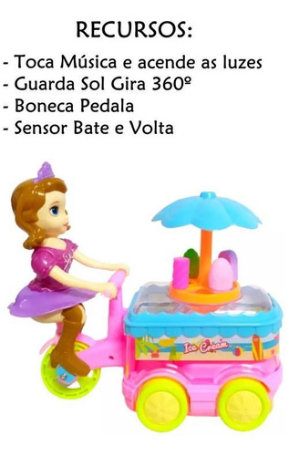 Carrito de helados Princess Sofia: música y diversión