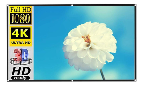 Pantalla Proyeccion Portatil Tela Poliester Transparente Al