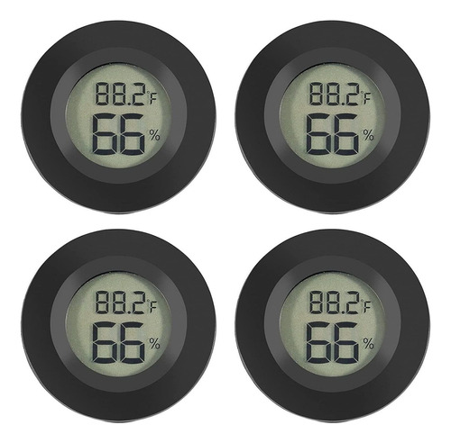 4pcs Mini Higrómetro Termómetro Monitor Lcd Digital M...