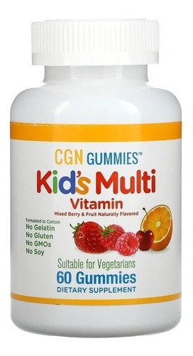 Multivitamínico Kids Multi Cgn California Gold 60 gomitas