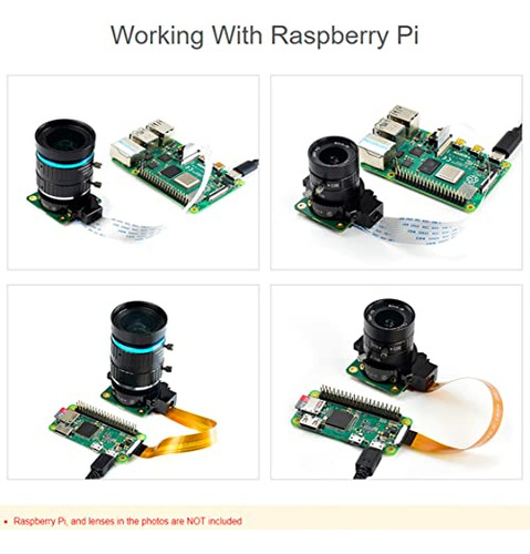 Módulo De Cámara Raspberry Pi Hq Con Estuche Para Raspberry