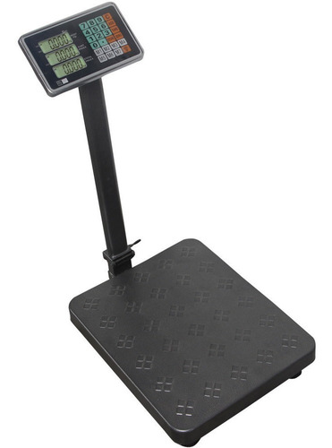 A balança comercial digital pesa 200 kg. Balança de braço empresarial, cor preta, peso máximo suportado, 200 kg