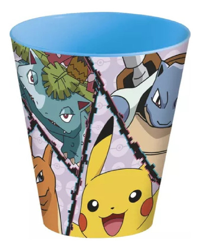 Vaso Infantil Easy Grande Pokemon 430 Ml Playking Color Agua