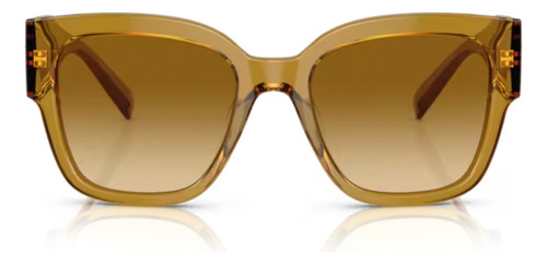 Lente Solar Versace Ve4437u 53472l Transparent Honey Lente Light Yellow Gradient Ochre