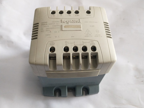 Transformador Legrand 44265 230/400v+ou-15v- Sec. 115v 2a (Usado)