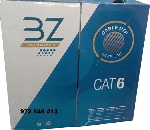 Cable U/utp Categoría 6 De 3z