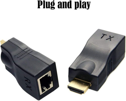 Adaptador Extensor Hdmi A Ethernet Rj45 Cat 5e/6e