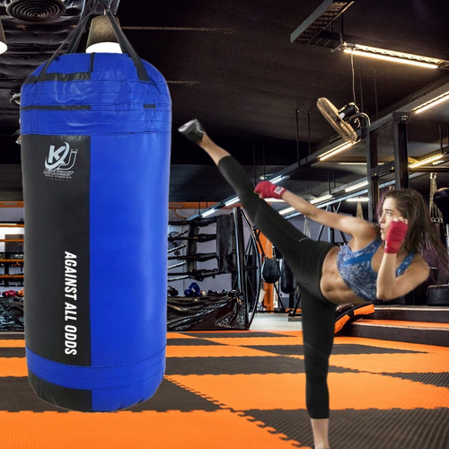 Saco De Boxeo Costal De Box Gordo Jr. 70 Kg Mma Muay Thai Color Azul