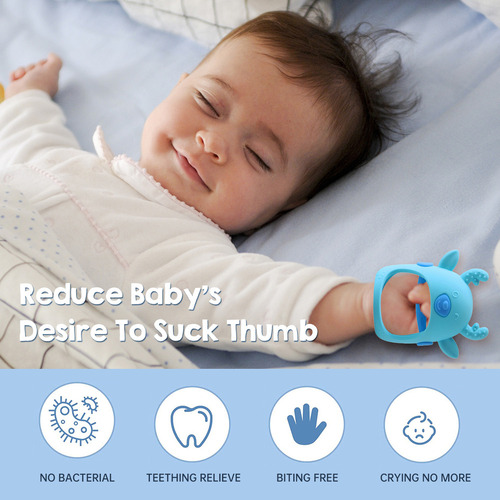 Guante Mordedor Bebé Teether For Dentición, Silicona, 3+ Me