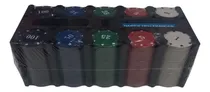 Comprar Fichas Poker 200 Fichas Contenedor  Ficha 4 Gr  + Un Naipe