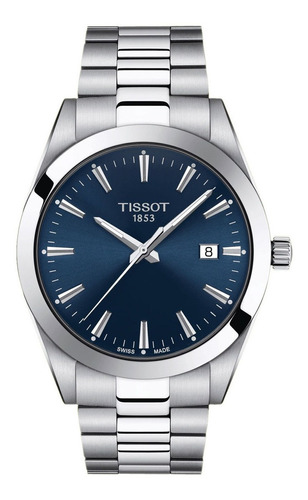 Relógio Masculino Tissot T1274101104100 Gentleman Safira
