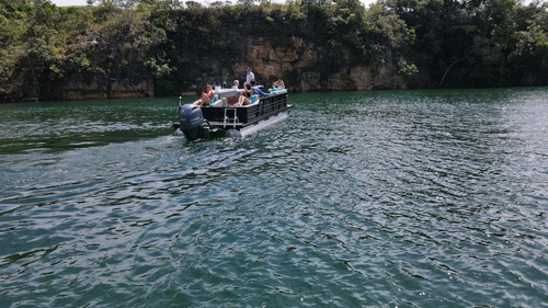 Lancha Ventura Pontoon 250 Zero V-cat Solara Fluvimar Vcat