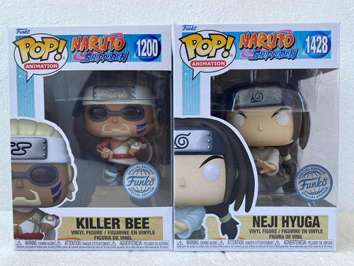 Funko Pop Naruto Shippuden Neji Hyuga Y Killer Bee Msi