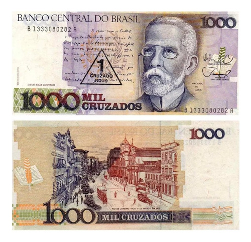 33 Notas Carimbadas De 1000 Cruzados Machado De Assis. (Usado)