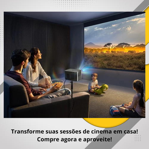 Projetor V9 Pro 4200 Lumens Android 4k Smart Datashow Home