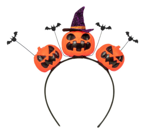 Diadema De Halloween De Calabaza Multiusos Para Decoración